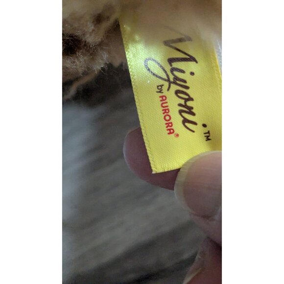 Miyoni by Aurora Brown Poodle Dog Plush Stuffed Animal toy Labradoodl 8" - Picture 4 of 10